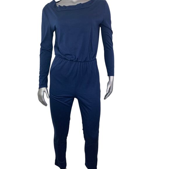 Urban Outfitters BDG Romper Navy Blue Jumpsuit Small Cotton Blend - Picture 1 of 11